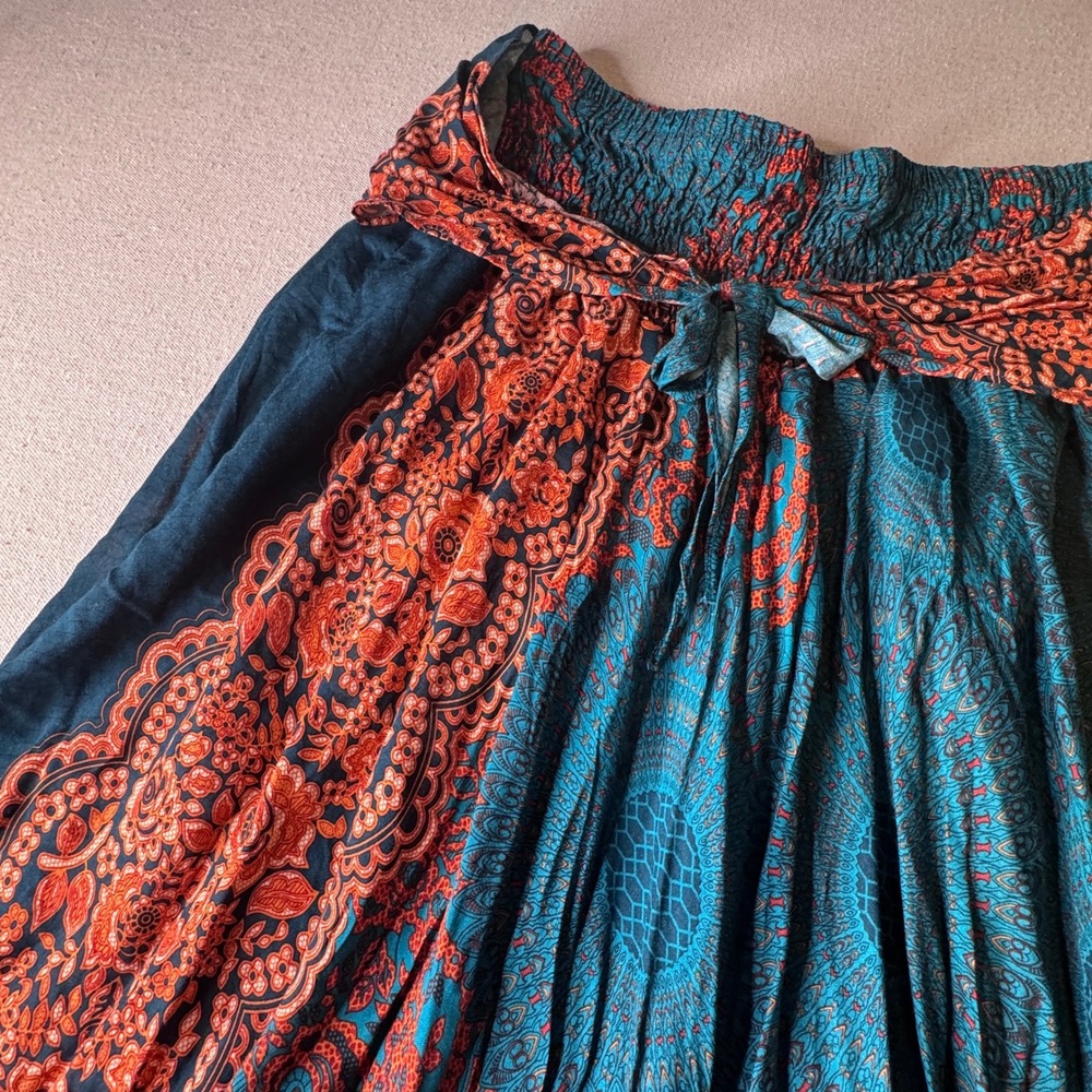 Bangkok Pants Convertible Maxi Skirt Halter Dress Boho Plus Size 3XL-4XL
